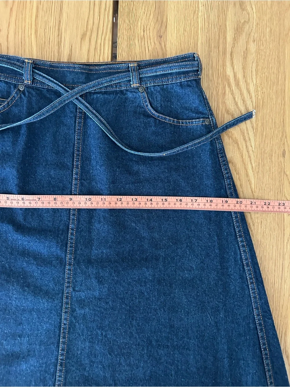 Vintage wrap around denim skirt - Picture 7 of 8